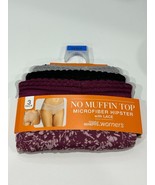 Blissful Benefits By Warner&#39;s Microfiber Hipster with Lace 3-Pack XXXL (... - £6.96 GBP
