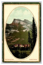 Banff Molle Hotel Alberta Canada Goffrato Simil Telaio Cartolina N22 - £2.95 GBP