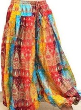 MULTICOLOR RAINBOWTRIBAL GYPSY BOHEMIAN DELUXE ATS GYPSY PANTALOONS  - $1,482.56 MXN