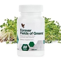 Forever Fields Of Greens Healthy Digestion Antioxidant Kosher Halal 80 Tablets - £26.07 GBP