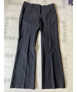 Ann Taylor Black Size 4 Wool Blend Trousers Dress Pants Wide Leg  Flat F... - $32.43