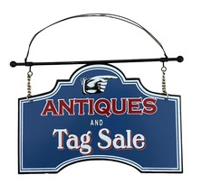 Seasons of Cannon Falls Antiques and Tag Sale Tin Mini Sign  - £7.87 GBP