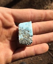 Larimar Polished Slab, Polished Larimar 2” x. 1.5” - £12.25 GBP