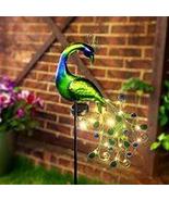 Solar Garden Light Peacock Yard Decor  Home  - €30,09 EUR