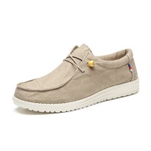 2021 Summer Men&#39;s Canvas Boat Shoes Outdoor Lightweight Convertible Slip On Loaf - £41.46 GBP