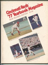 CINCINNATI REDS NEW REVISED BASEBALL YEARBOOK-1977-STATS-INFO-PHOTOS-vf - £29.92 GBP