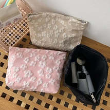 Flower Design Make Up Organizer Storage Bag Wash Bag Cosmetic Bag Women’s Portab - £11.27 GBP