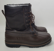 LaCrosse Mens Insulated Leather &amp; Rubber Duck Boots Brown 11 - £40.91 GBP