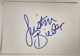 Justin Bieber Signed Autographed 4x6 Index Card - HOLO COA - £58.85 GBP