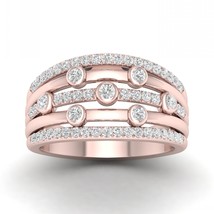 Authenticity Guarantee 
10K Rose Gold 1/2ct TDW Diamond Split Shank Ring - £672.37 GBP
