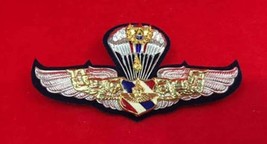 Royal Thai Air Force Master 1st  Freefall Wings Badge Pin - $50.00