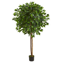 6.5&#39; Ficus Artificial Tree  - £124.01 GBP