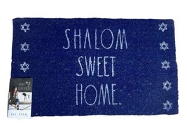 Rae Dunn Hannukah “Shalom Sweet Home” Outdoor Foot Mat Welcome Mat - £58.56 GBP