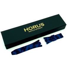 Horus Rubber Audemars Blue Digi Camo Strap - Brand New - 28mm Lug Width - £111.65 GBP