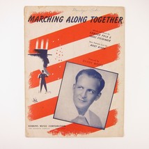 Sheet Music Marching Along Together Pola Steininger Barry Wood WW2 Vintage 1942 - £7.86 GBP