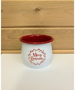 Merry Christmas Candy Jar 3 x 3.5 Inch Metal - $27.32 CAD