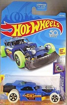 2018 Hot Wheels #357 HW Glow Wheels 3/10 ARISTO RAT Blue w/Glow Whls w/Black 5Sp - £5.87 GBP