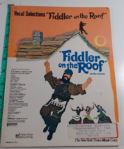 RARE Sheet Music Vocal Selections FIDDLER ON THE ROOF Jerry Bock Sheldon... - £7.78 GBP