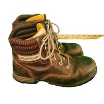 Caterpillar Womens Waterproof Leather Boots Steel Toe Hiking Boots Brown... - $32.22