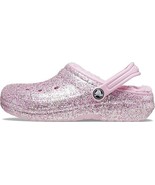 Crocs Girls Classic Glitter Lined Clogs Pink/Neon Size 6 Big Kid - $920.64 MXN
