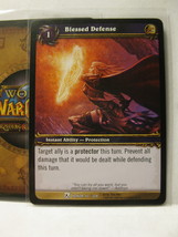 (TC-1557) 2009 World of Warcraft Trading Card #40/208: Blessed Defense - $1.00
