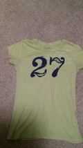 000 Juniors girls size large aeropostale shirt # 27 Department Light Green - £7.98 GBP