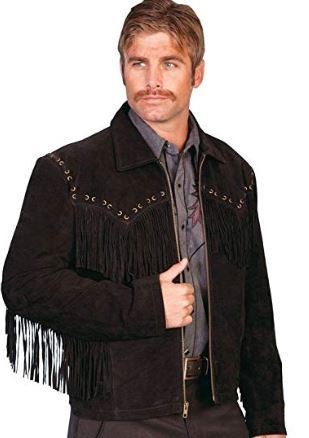 Scully Men's Fringed Suede Leather Short Jacket 2019