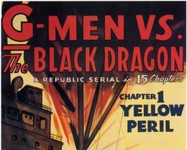 G Men Vs The Black Dragon, 15 Chapter Serial, 1943 - £15.72 GBP
