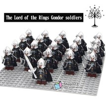 21pcs Lord Of The Rings Gondorian Military Forces The archer Minifigures Block - £26.33 GBP