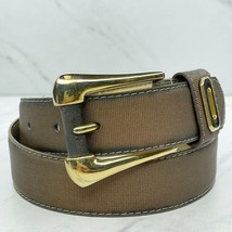 Ritz Bronze Vintage Vegan Faux Leather Belt Size Small S - £15.76 GBP