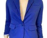 Love Tree Royal Blue Knit Blazer One Button Closure Size Small - £11.20 GBP
