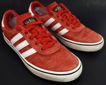 ADIDAS Men&#39;s Busenitz Red White Low Top Sneaker LYV 029001 Size 9 - $27.71