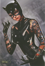 12x18 Inch Tattoo Print Nathan Szerdy SIGNED DC Comics Batman Art ~ Catwoman - £20.18 GBP