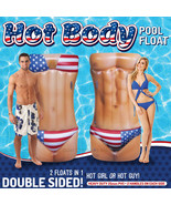 Hot Body Pool Float Patriotic 2 Sided  Inflatable Ocean Beach Double 6 F... - $66.55 CAD