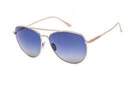 TOM FORD FT0784 28W Shiny Rose Gold/Gradient Blue 59-15-135 Sunglasses N... - $185.22