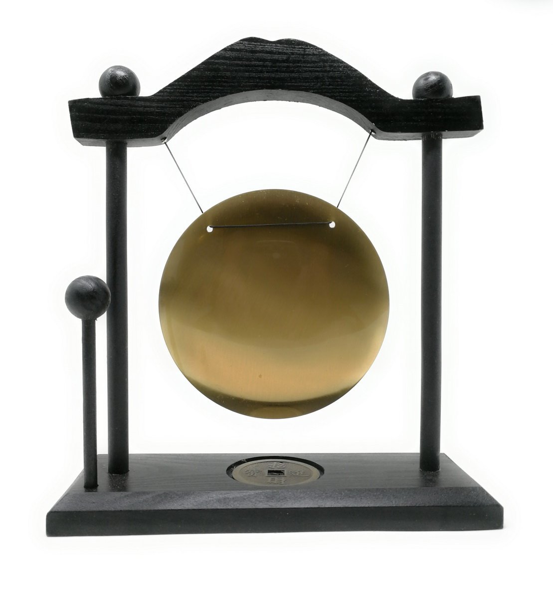 THY COLLECTIBLES Zen Art Brass Feng Shui Desktop Gong with Rammer