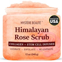 Himalayan Salt Body Scrub 12 oz with Collagen and Stem Cells Exfoliating... - $674.82 MXN