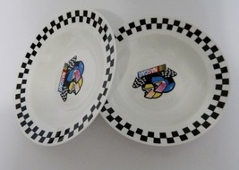 Nascar Victory 2 Soup Bowls marketed by Gibson 2002 Licensed by Nascar - £11.51 GBP
