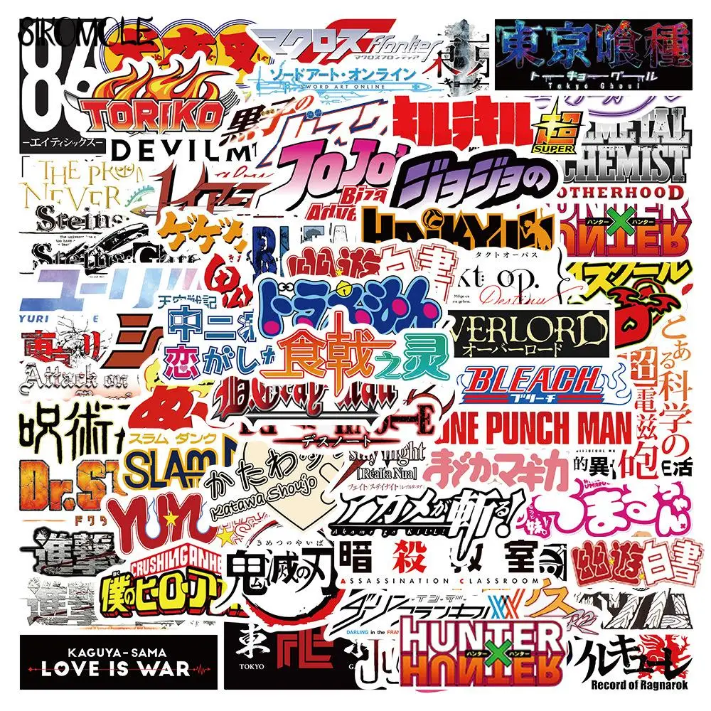 Play 10/30/65PCS Mixed Cartoon Anime Logo Graffiti Stickers Car Guitar Motorcycl - £23.05 GBP