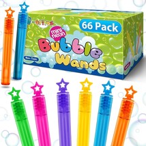 66 Pcs Mini Wands in 6 Colors Bulk Party Favors for Kids Themed Birthday Christm - £27.18 GBP
