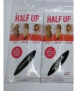 ( LOT 2 ) Half Up Low Bun UP DO Maker Hair Styling Sponge NEW &#39;BLACK&#39; - $21.69 CAD