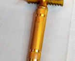 1930s Gillette Gold Plated Open Comb Safety Razor VG+ - $49.45