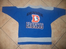 vintage mens jersey denver broncos size XL blue gray orange - $40.00