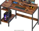 This Is A 39-Inch Gaming Desk, A Small Desk With A Monitor Stand, A Rustic - $72.94