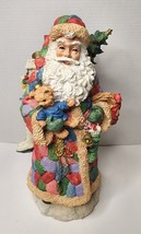 Vintage Christmas Santa Clause Resin With Toys 15&quot; Tall 1996 JC Penny EX... - $28.59