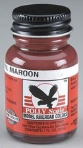 Testors 1oz. Bottle Polly Scale Acrylic Wisconsin Central Maroon F414200 - $201.59 MXN
