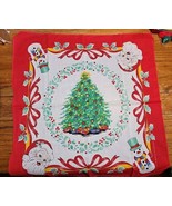 Lot Of 4 Vintage Santa Napkins 21&quot; x 21&quot; New Old Stock - $14.80