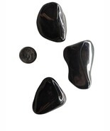 Hematite crystals bundle of three large heavy stones beautiful color hig... - $15.00