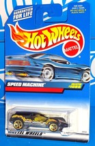 Hot Wheels 1999 Mainline Release #1088 Speed Machine Black w/ Gold 5DOTs - £1.50 GBP