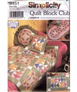 DOUBLE WEDDING RING &amp; DUTCHMAN Quilt Block Club #6 Simplicity Pattern 94... - $12.00